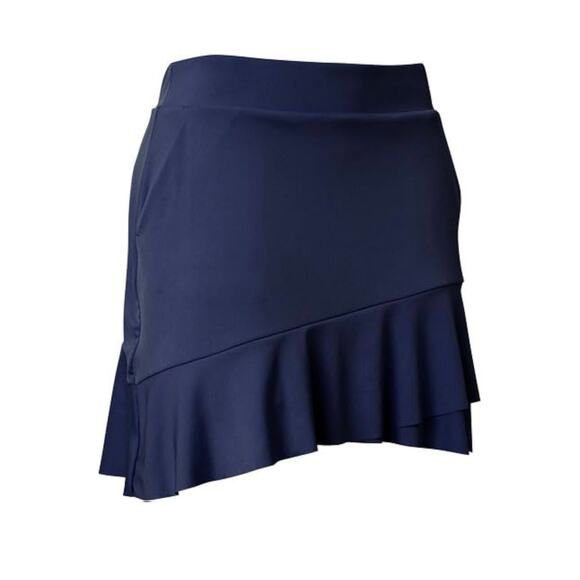 NWT! Greg Norman Navy Blue Crossover Flounce Golf Pickleball Skort XL - Picture 2 of 3